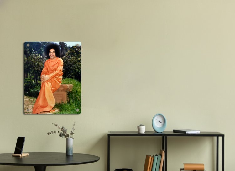 BHAGAWAN'S PHOTO - A4 ACRYLIC WALL MOUNT - 4 - Click Image to Close