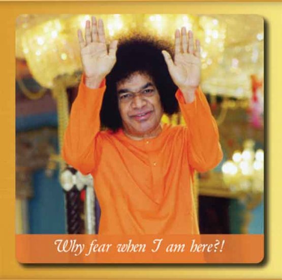 Sai Photo Magnet - 'Why Fear When I Am Here?!' - Click Image to Close