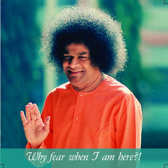 Sai Photo Magnet - 'Why Fear When I Am Here?!' - Click Image to Close
