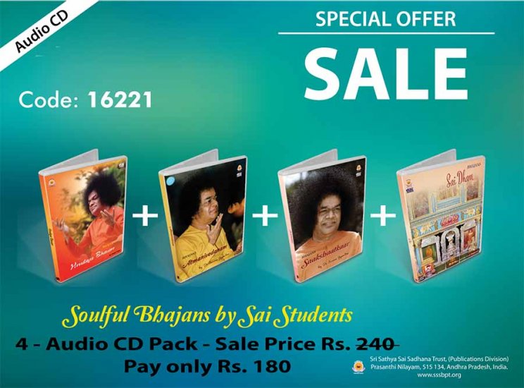 Combo Pack - Soulful Bhajans by Sai Students - Click Image to Close