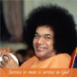 SAI Photo magnet _ Service to Man is Service to God