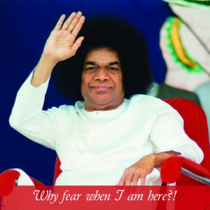 Sai Photo Magnet - \'Why Fear When I Am Here?!\'