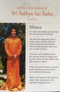 DIVINE TEACHINGS OF SRI SATHYA SAI BABA VOL 1 SILENCE