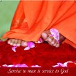 SAI Photo magnet 'Service to Man is Service to God'