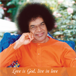 Sai photo Magnet_ God is Love, Live in Love